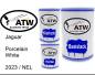 Preview: Jaguar, Porcelain White, 2023 / NEL: 500ml Lackdose + 500ml Klarlack + 250ml Härter - Set, von ATW Autoteile West.